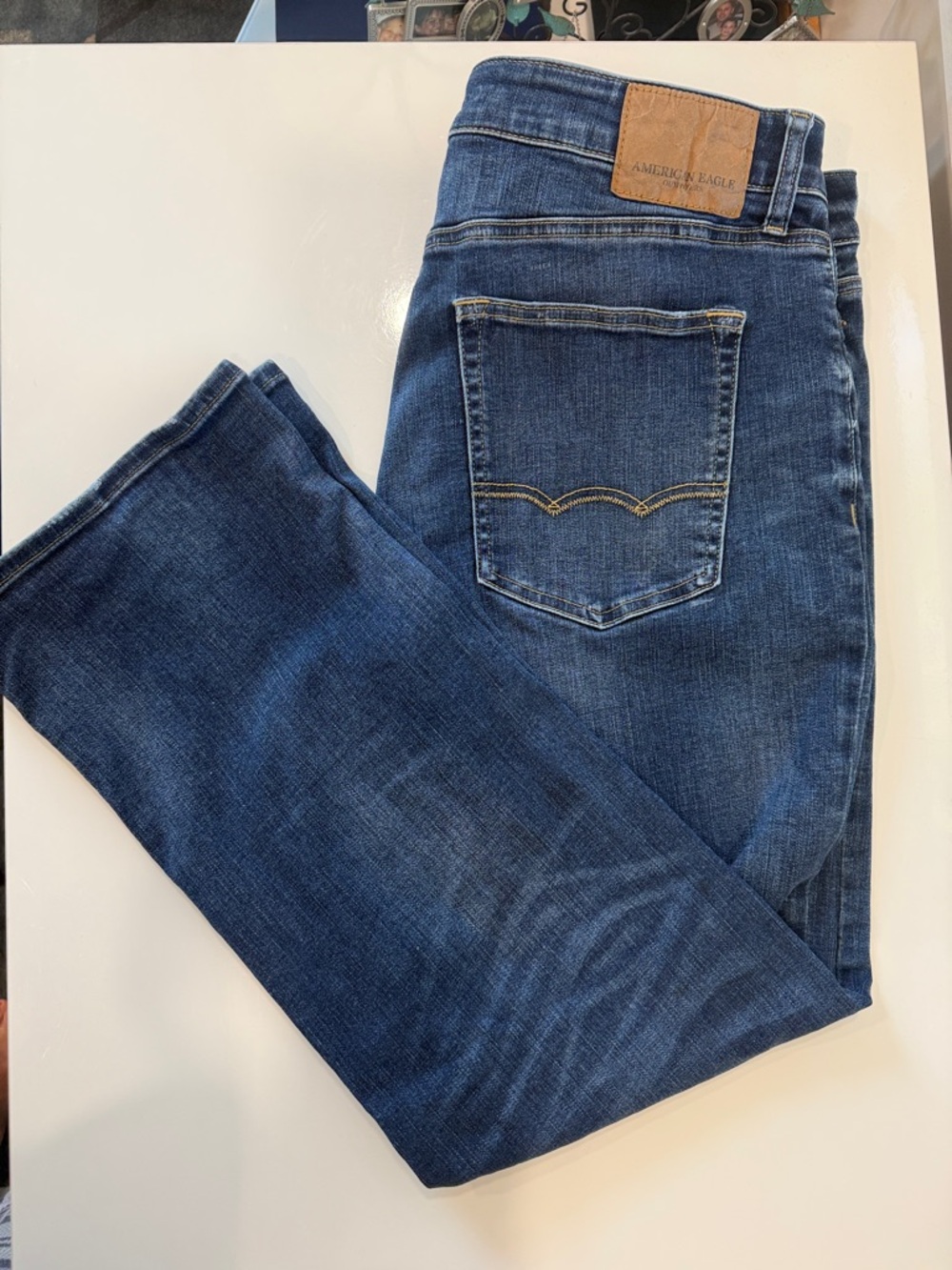 American Eagle Outfitters Mens Original Boot Cut Jeans Size 36x30 Blue Denim